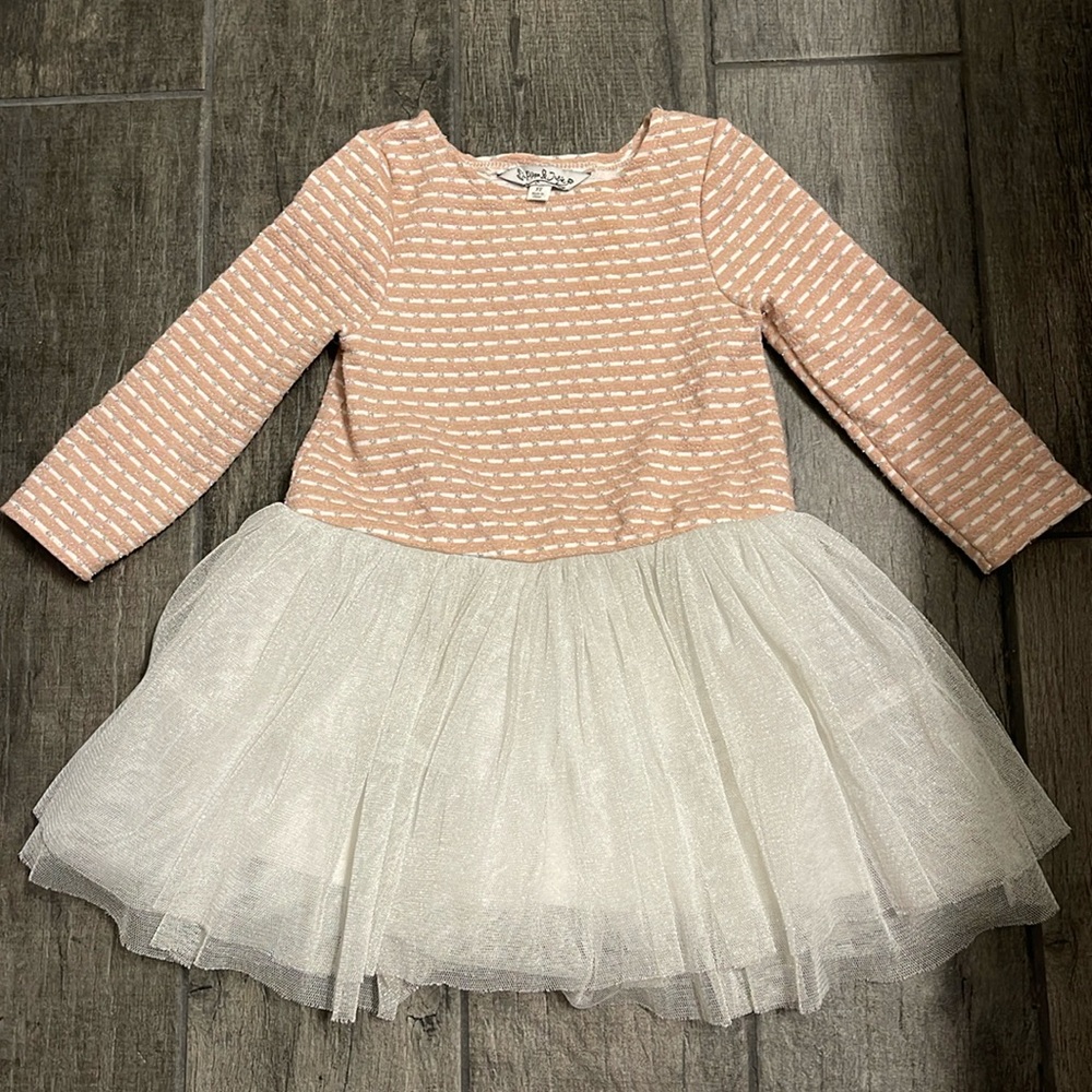 Girls Pippa & Julie Rose/Silver Dress - size 3T